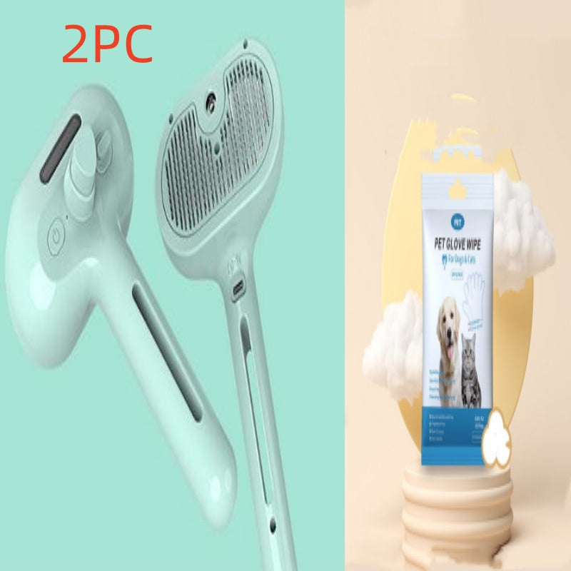 Self-Cleaning Pet Grooming Comb with Mist