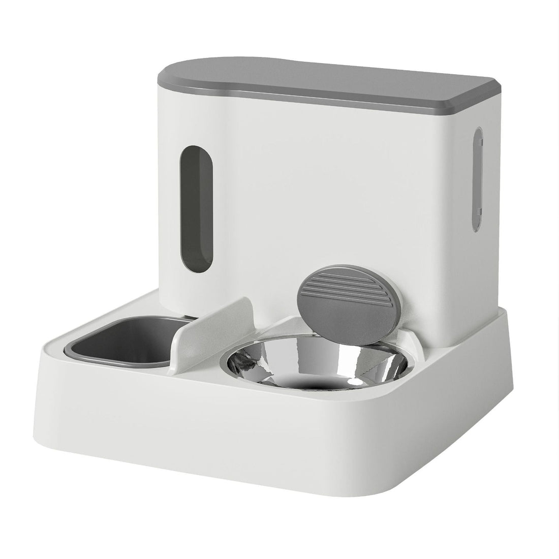 Cat Automatic Pet Feeder Water Dispenser Integrated Double Bowl Drinking Pet