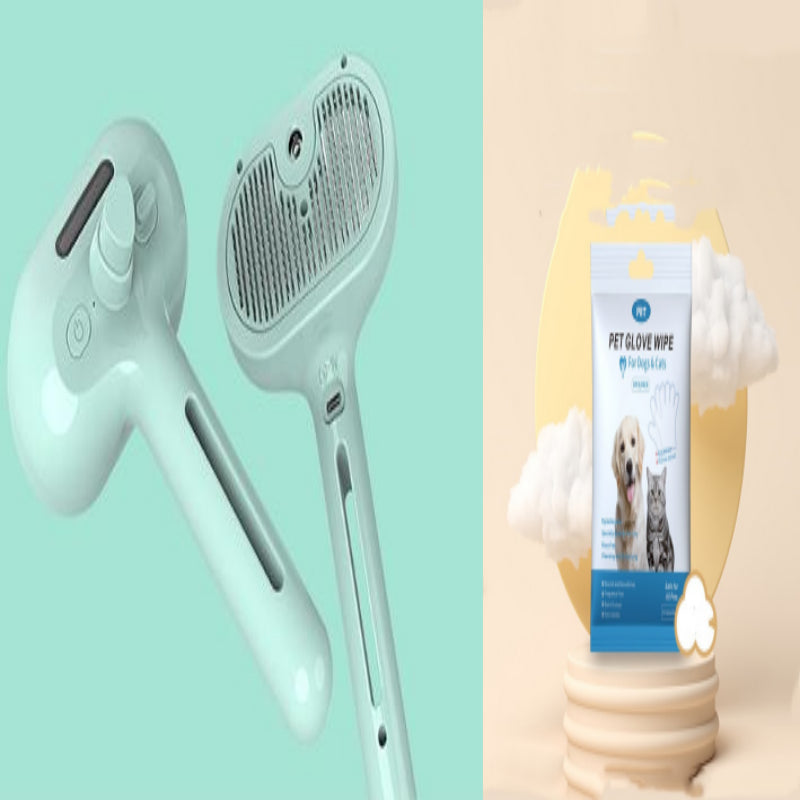 Self-Cleaning Pet Grooming Comb with Mist