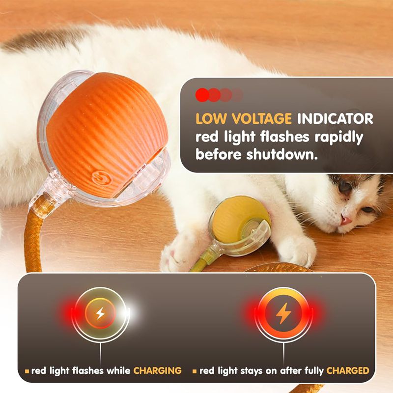 Rechargeable Automatic Rolling Cat Ball Toy