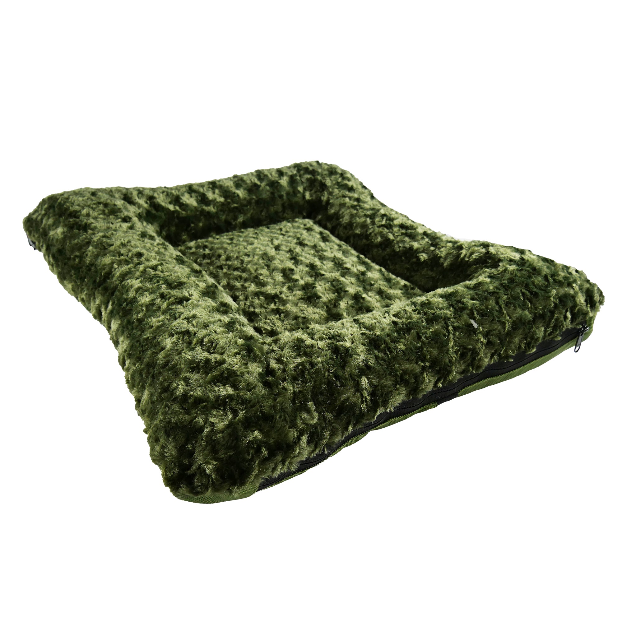 Dog Bed - Rectangle Bolstered Furvana™ 'Cloud'