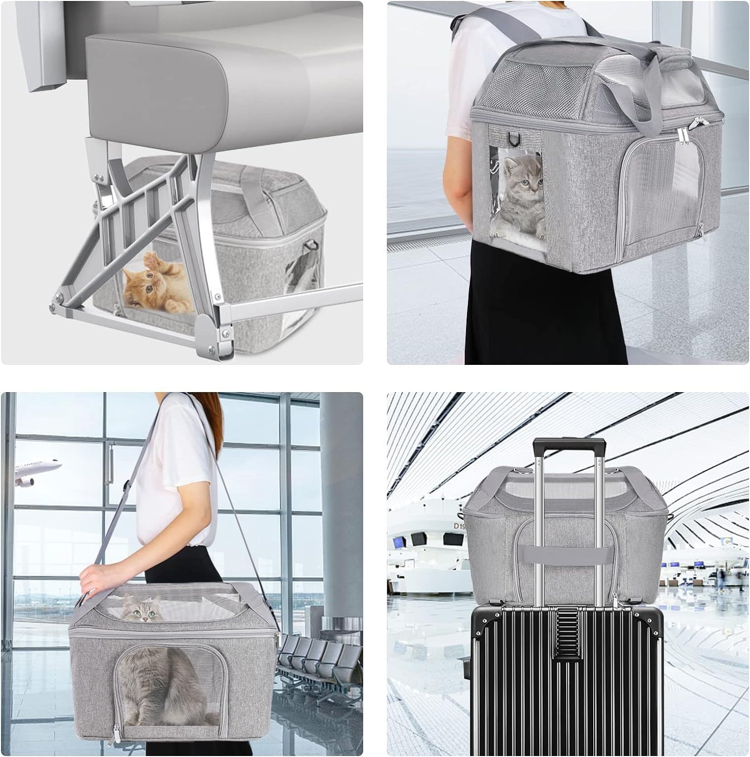 Breathable Pet Backpack Carrier for Small Dogs & Cats