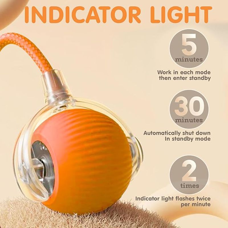 Rechargeable Automatic Rolling Cat Ball Toy