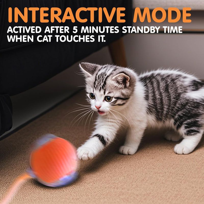Rechargeable Automatic Rolling Cat Ball Toy
