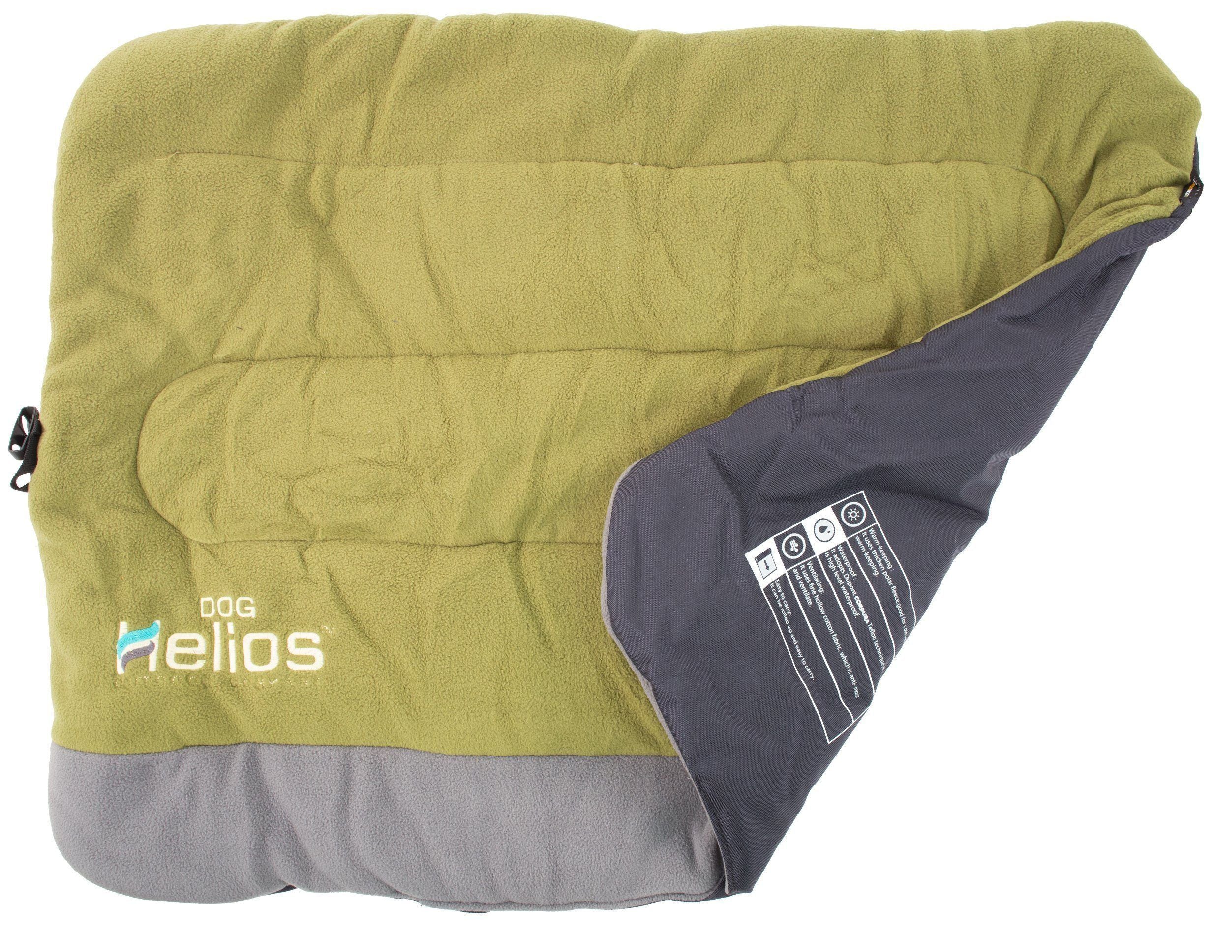 Dog Helios ® 'Combat-Terrain' Cordura-Nyco Reversible Nylon and Fleece Travel Camping Dog Bed