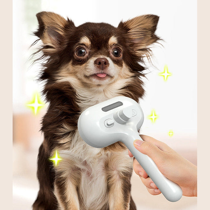 Self-Cleaning Pet Grooming Comb with Mist